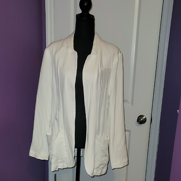 Express White Women's Blazer Sz: Large - Picture 5 of 5